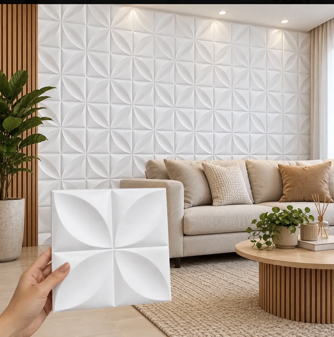 Placa decorativa 3D